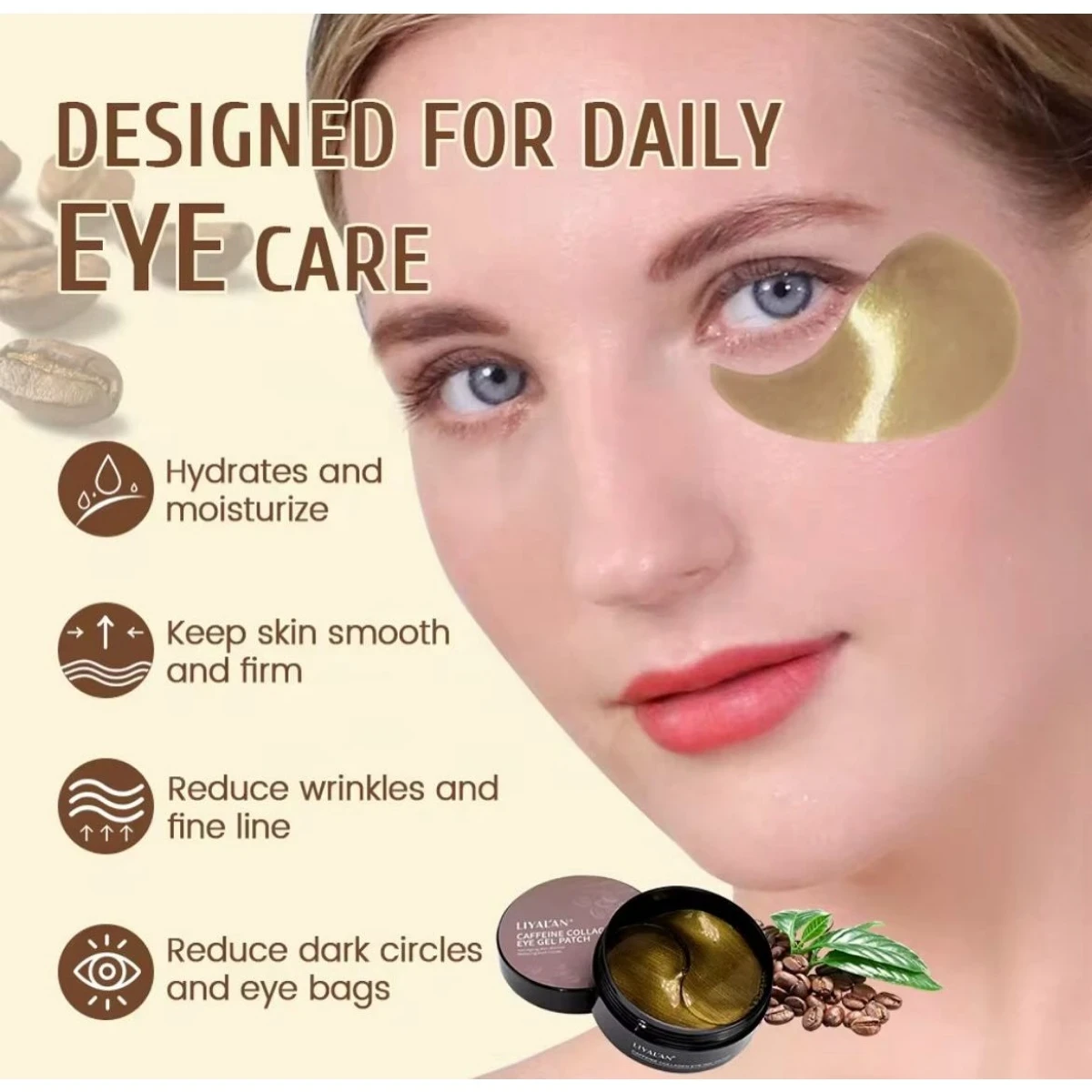 Luxury Caffeine and Collagen Eye Patches