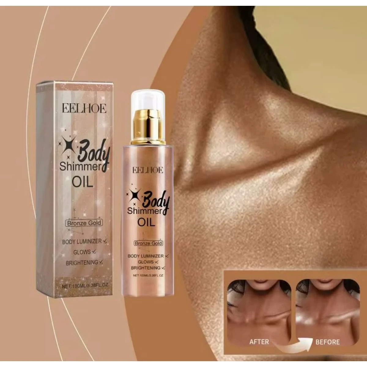 Body oil shimmer